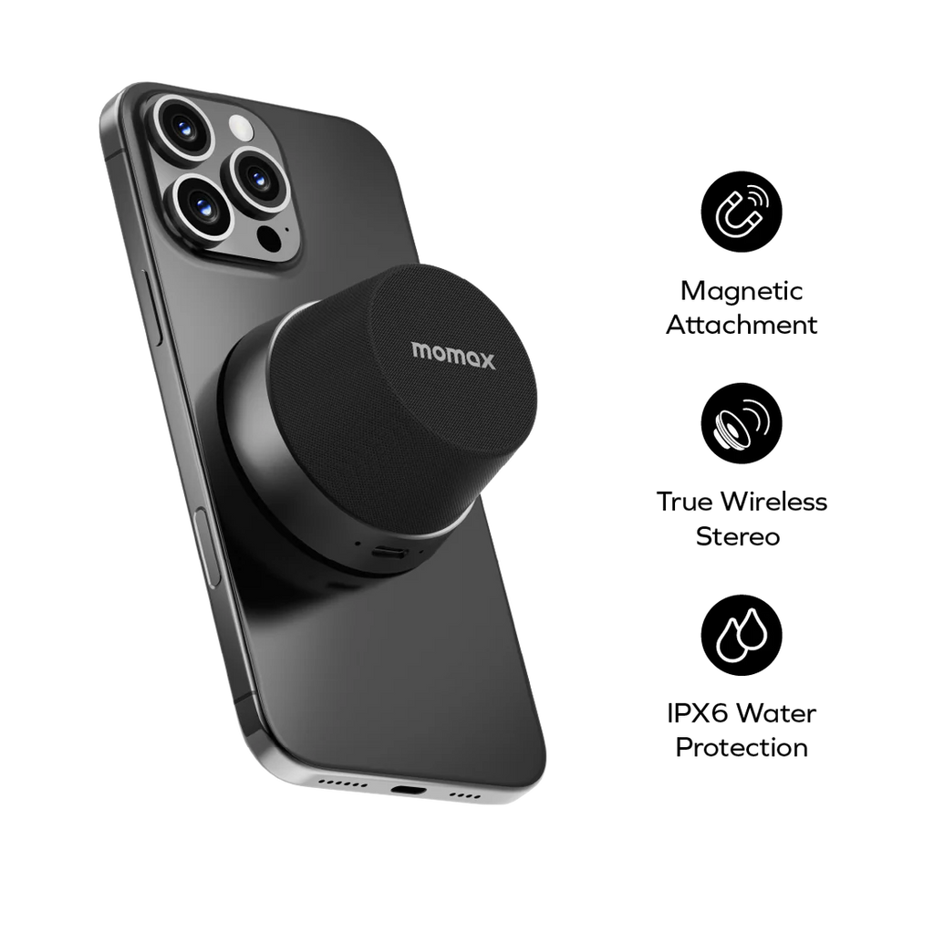 1-Vibe Go Magnetic Portable True Wireless Speaker (Titanium)